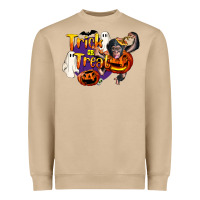 Mushroom Trick Or Treat Chimpanzee Heavyweight Sweatshirt - LillyAllenDesigns