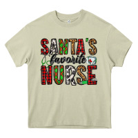 Mossy santa's favorite nurse Heavy Core Tee - Jasminsmagicworld