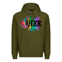 Army Green Queer Premium Hoodie - CowGirlArtShop