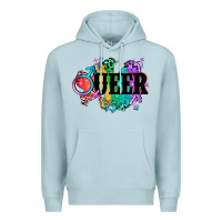 Blue Mist Queer Premium Hoodie - CowGirlArtShop