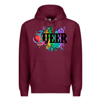 Burgundy Queer Premium Hoodie - CowGirlArtShop