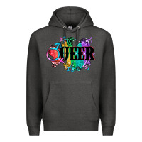 Charcoal Heather Queer Premium Hoodie - CowGirlArtShop