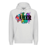 Dove Grey Queer Premium Hoodie - CowGirlArtShop