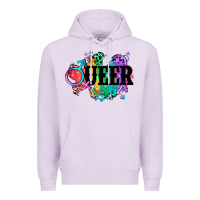 Lilac Queer Premium Hoodie - CowGirlArtShop