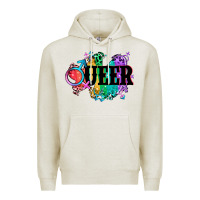 Oatmeal Heather Queer Premium Hoodie - CowGirlArtShop