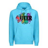 Ocean Blue Queer Premium Hoodie - CowGirlArtShop