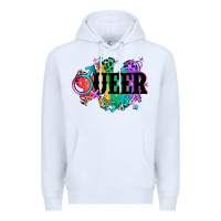 White Queer Premium Hoodie - CowGirlArtShop