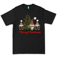 Black merry christmas with gnomes Premium Tee - AdoDesignShop