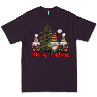 Plum merry christmas with gnomes Premium Tee - AdoDesignShop