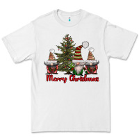 White merry christmas with gnomes Premium Tee - AdoDesignShop