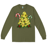 Army Green Lightning Softball Christmas Tree Long Sleeve Tee - RanaPortraitStore