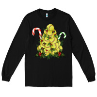 Black Lightning Softball Christmas Tree Long Sleeve Tee - RanaPortraitStore