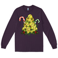 Plum Lightning Softball Christmas Tree Long Sleeve Tee - RanaPortraitStore