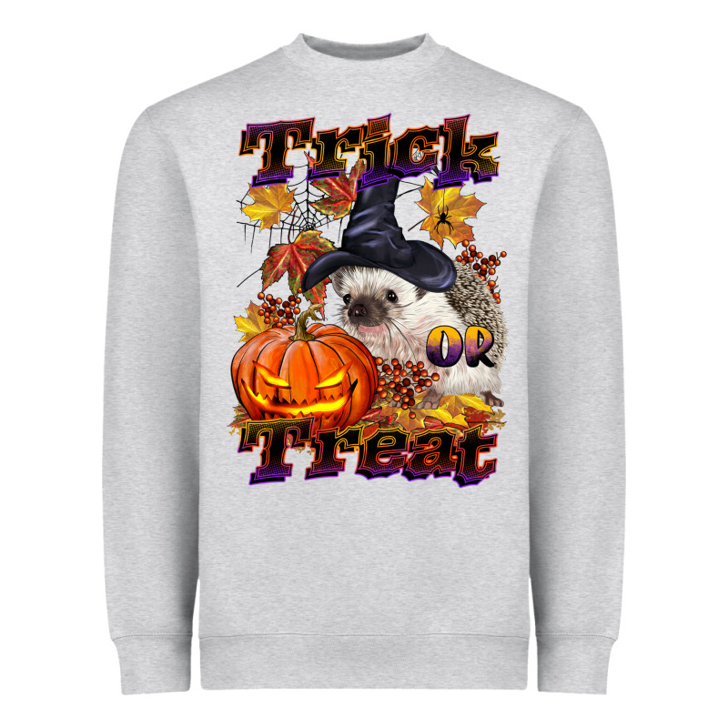 Halloween Hedgehog Trick Or Treat Heavyweight Sweatshirt by LillyAllenDesigns | Teevron