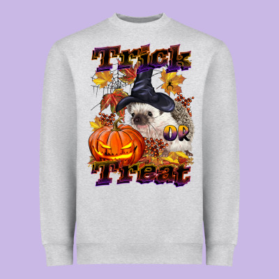 Halloween Hedgehog Trick Or Treat Heavyweight Sweatshirt Designed By Lillyallendesigns