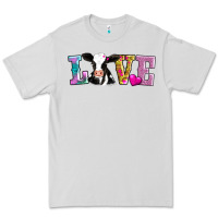 Dove Grey love with cow Premium Tee - AdoDesignShop
