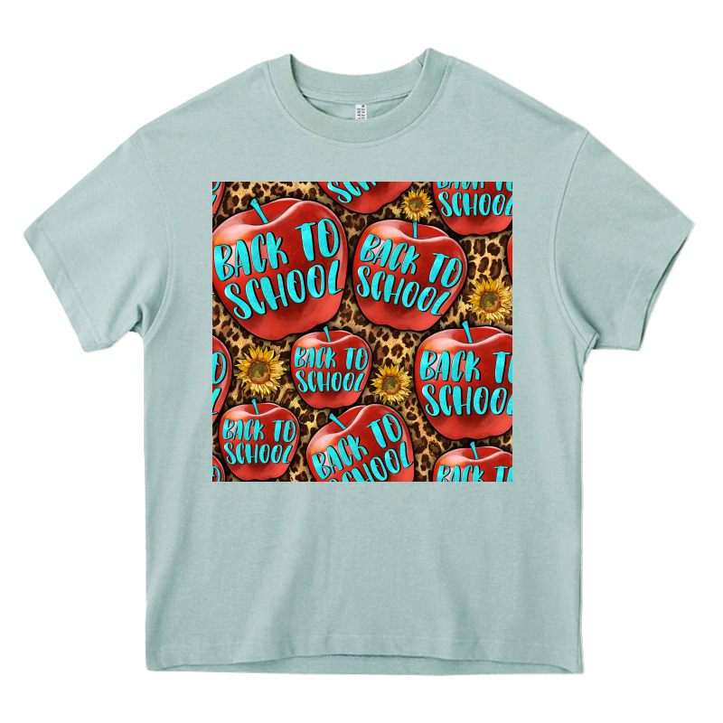 Back To School With Apple Seamless Pattern Heavy Core Tee by BundleAndBundleShop | Teevron