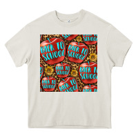 Cream back to school with apple seamless pattern Heavy Core Tee - BundleAndBundleShop