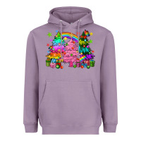 Lavender pride christmas trees Heavyweight Hoodie - HowdyJamesFarm