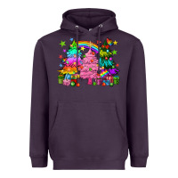 Plum pride christmas trees Heavyweight Hoodie - HowdyJamesFarm