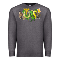 Charcoal Heather Nurse St. Patrick's Day Premium Sweatshirt - HowdyJamesFarm