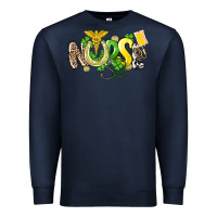 Navy Nurse St. Patrick's Day Premium Sweatshirt - HowdyJamesFarm