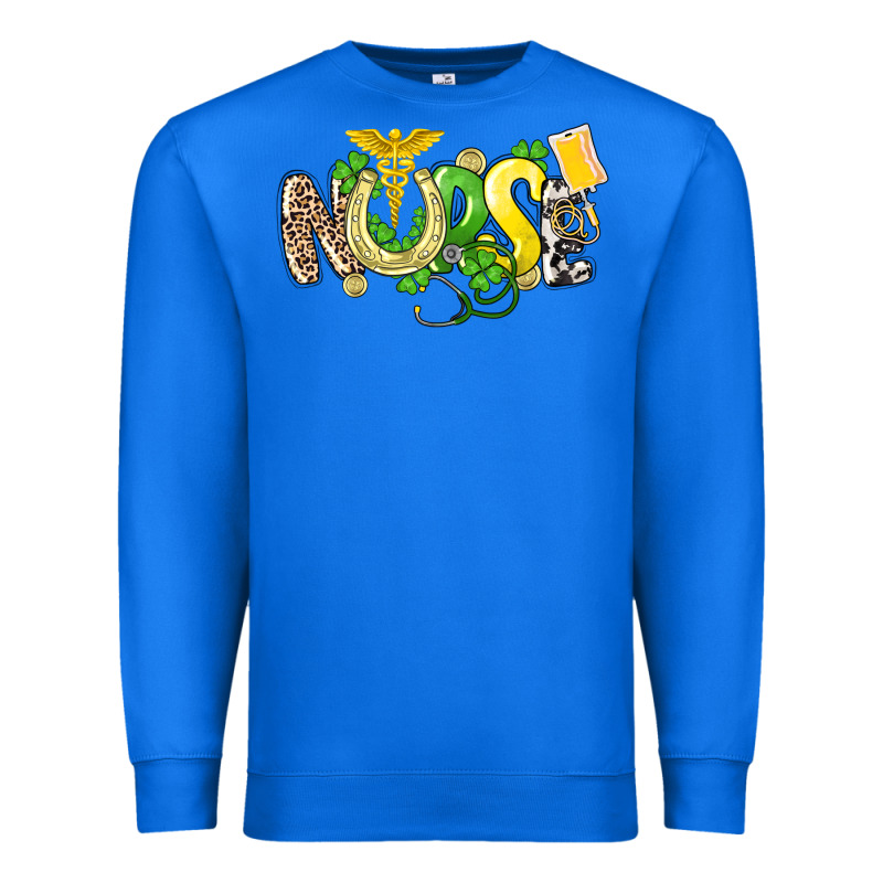 Nurse St. Patrick's Day Premium Sweatshirt by HowdyJamesFarm | Teevron