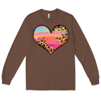 Chestnut valentine s day colorful heart Long Sleeve Tee - LillyAllenDesigns
