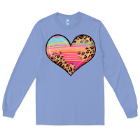 Colony Blue valentine s day colorful heart Long Sleeve Tee - LillyAllenDesigns