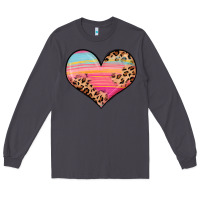 Smoke valentine s day colorful heart Long Sleeve Tee - LillyAllenDesigns