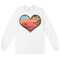 White valentine s day colorful heart Long Sleeve Tee - LillyAllenDesigns