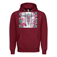 Burgundy rt Zipper Hoodie - TumblerDesignByShophia