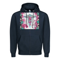Navy rt Zipper Hoodie - TumblerDesignByShophia