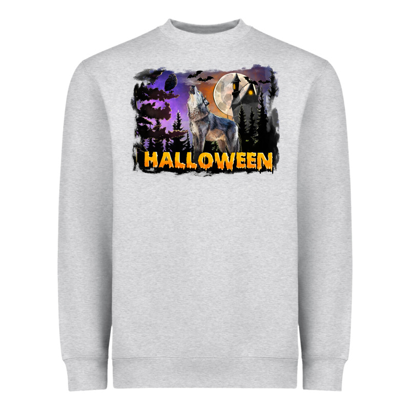 Halloween Wolf Heavyweight Sweatshirt by LillyAllenDesigns | Teevron