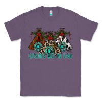 Lavender Christmas With Tribe Classic Tee - CowhideDigitalArt