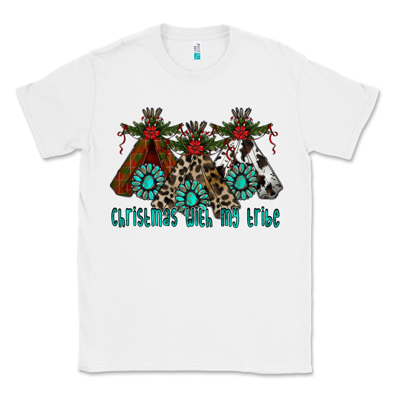 Christmas With Tribe Classic Tee by CowhideDigitalArt | Teevron