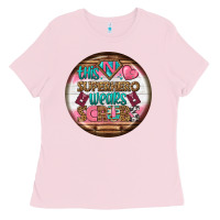 Bubblegum Pink nurse round earrings 1 Ladies Tee - BundleAndBundleShop