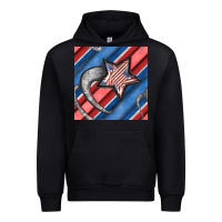 Foreset Green stripes & stars seamless pattern Urban Hoodie - BundleAndBundleShop
