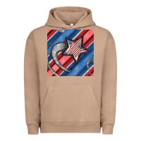 Pigment Burro stripes & stars seamless pattern Urban Hoodie - BundleAndBundleShop