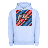 Pigment Grape Ice stripes & stars seamless pattern Urban Hoodie - BundleAndBundleShop