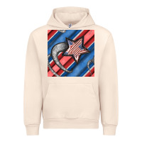 Sandshell stripes & stars seamless pattern Urban Hoodie - BundleAndBundleShop