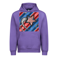 Tulip stripes & stars seamless pattern Urban Hoodie - BundleAndBundleShop
