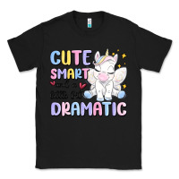 Black cute smart and a little bit dramatic Classic Tee - MaliasSmallBusiness