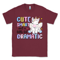 Burgundy cute smart and a little bit dramatic Classic Tee - MaliasSmallBusiness