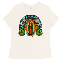 Bone our lady of guadalupe rainbow Ladies Tee - JahusDesignShop