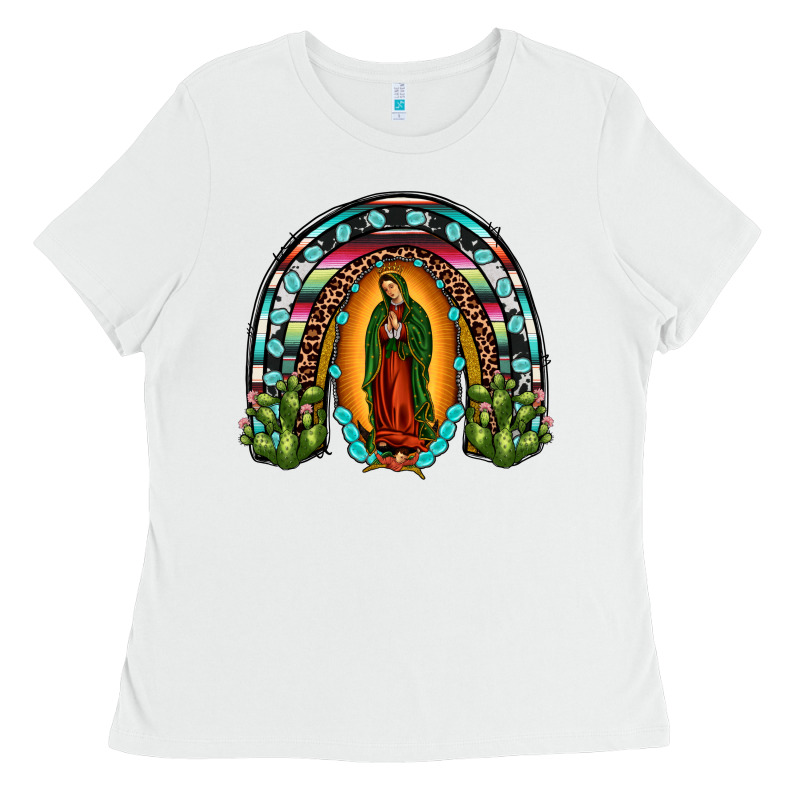 Our Lady Of Guadalupe Rainbow Ladies Tee by JahusDesignShop | Teevron