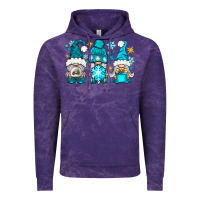 Cloud Purple winter gnomies Vintage Hoodie - NancyCooperArtShop