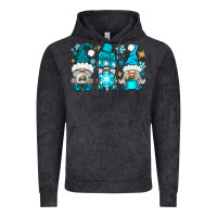 Vintage Black winter gnomies Vintage Hoodie - NancyCooperArtShop
