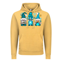 Vintage Mustard winter gnomies Vintage Hoodie - NancyCooperArtShop