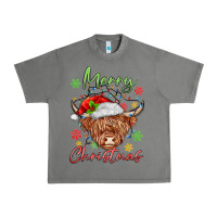 Tornado merry christmas cow Urban Heavy Tee - MaliasSmallBusiness